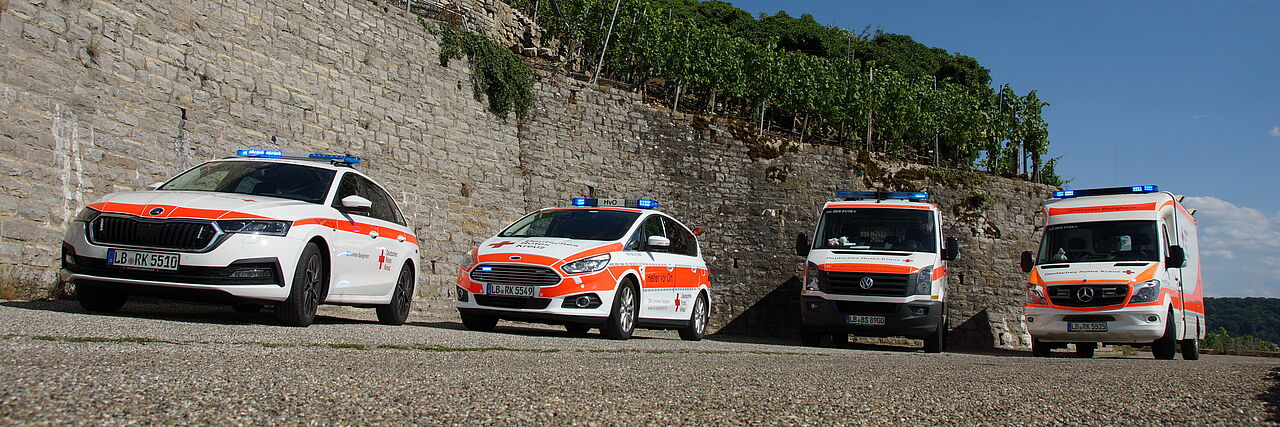 DRK-Besigheim_Fahrzeugflotte Fahrzeuggruppe Flotte Fahrzeuge